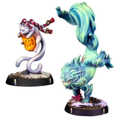 Eldfall Chronicles - Familiars - Nekomata & Komainu2.webp